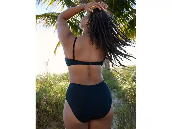 American Eagle Vestido Baño Aerie Negro Real Large