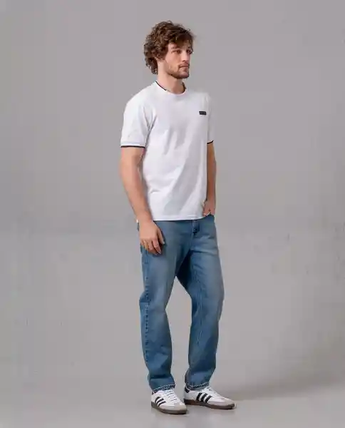 Jean Staight Hombre Azul Empolvado Medio T 32 90168 Rifle