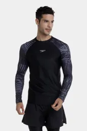 Camiseta Manga Larga Sunshine Pixel Palm Hombre Talla M Speedo