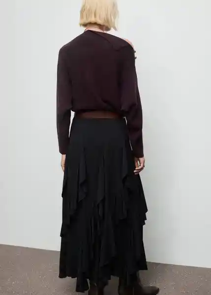 Saco Jersey Twister Vino Talla M Mujer Mango