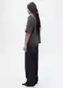Camiseta Sita Antracita Talla L Mujer Mango