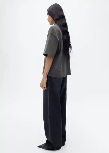 Camiseta Sita Antracita Talla L Mujer Mango