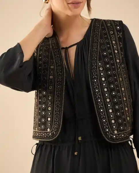 Chaqueta Negro Puro Ultraoscuro Talla S 422G220 Esprit