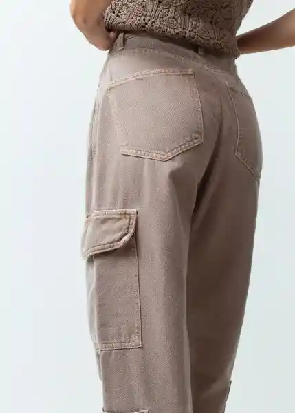 Pantalón Mujer Gris Fungi Medio 8 431G362 Naf Naf