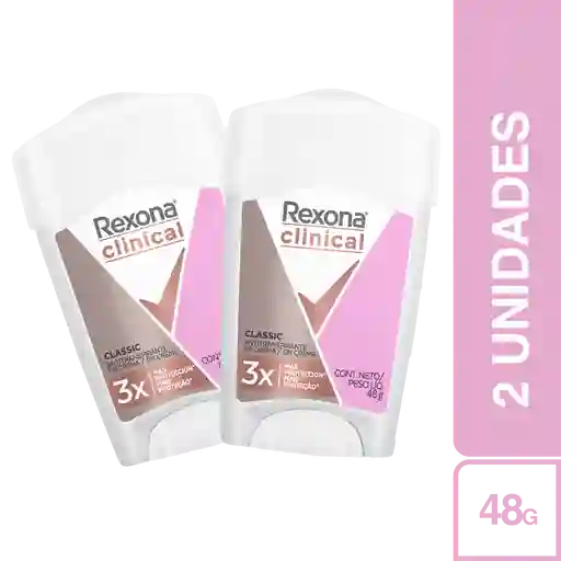 2 x Oferta Desodorante Clinical Mujer 48 g