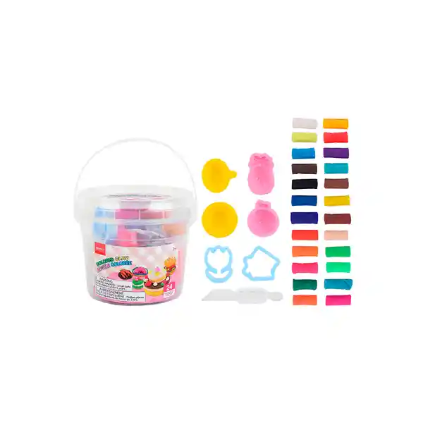 Set Plastilina Con Caja de Plástico Miniso