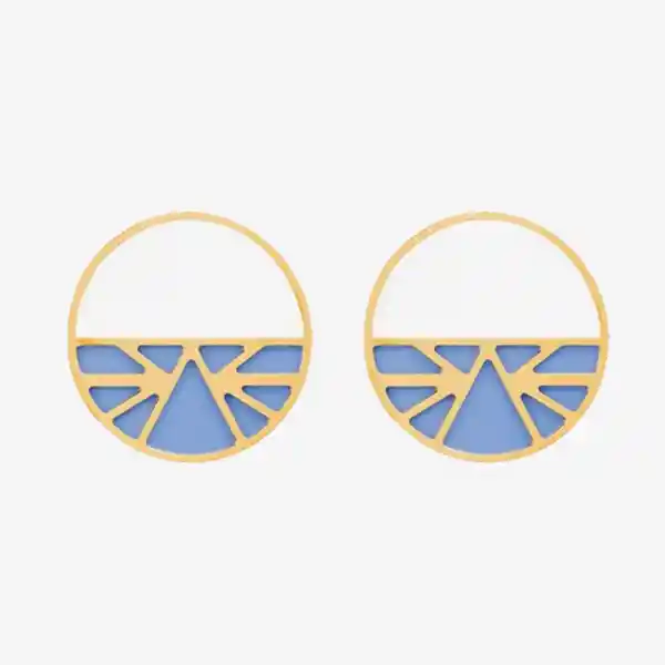 Aretes Ibiza Dorado 43 mm