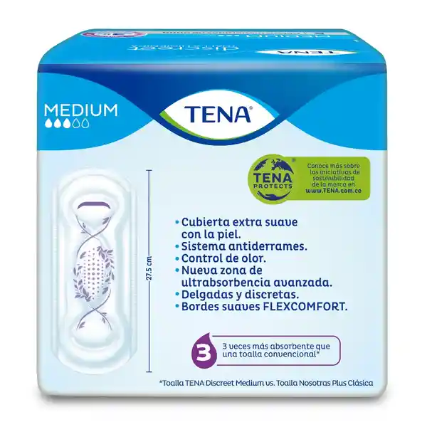 Tena Toalla Higiénica Discreet Medium