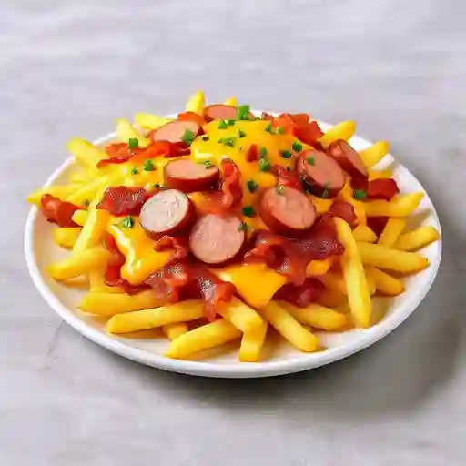 SALCHIPAPA ESPECIAL CON TODO