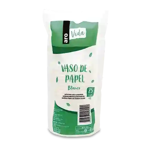 Aro Vaso de Papel Vida Impreso 9 oz