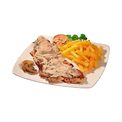 Pechuga en Salsa de Champiñones