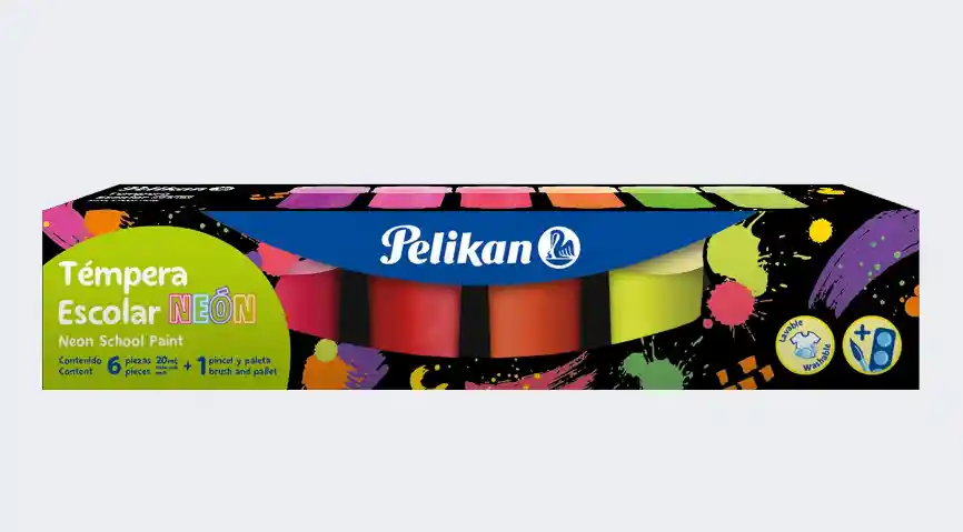 Pelikan Tempera Escolar Neón