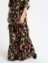  Vestido Ori Mujer Negro Puro Ultraoscuro Talla L Naf-Naf 