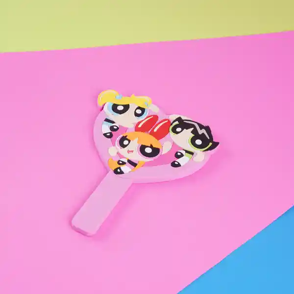 Espejo de Mano Forma de Corazón Las Chicas Superpoderosas Miniso