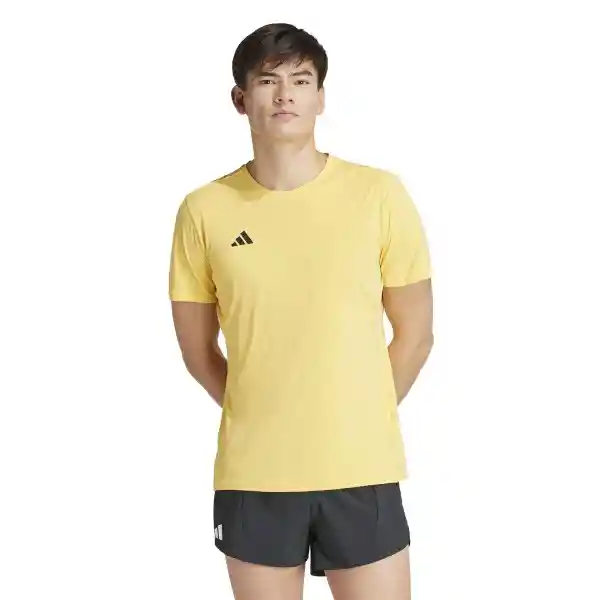 Adidas Camiseta Adizero E Tee Correr Hombre Azul/Gris Talla M