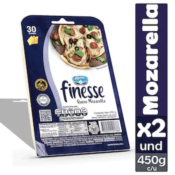 Finesse Queso Mozarella 30 Tajadas