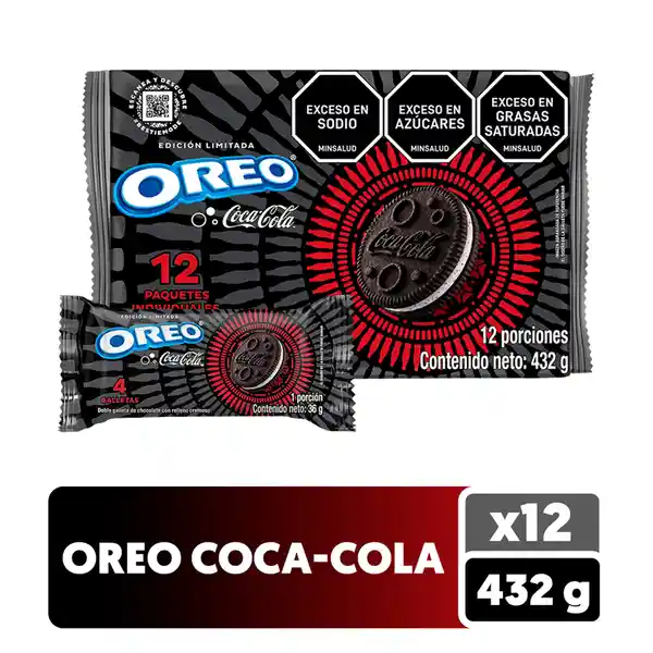 Oreo Galleta Doble Chocolate Edicion Coca-Cola