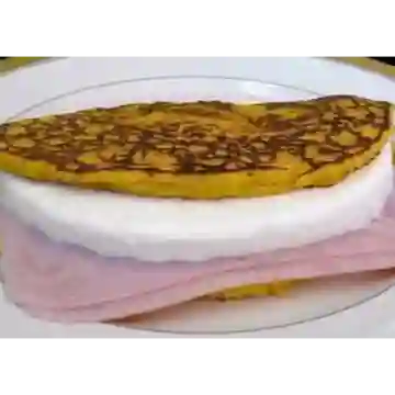 Cachapa con Queso   Cebu  y Jamón