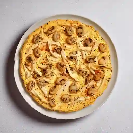 Pizza Pollo y Champiñones Mediana