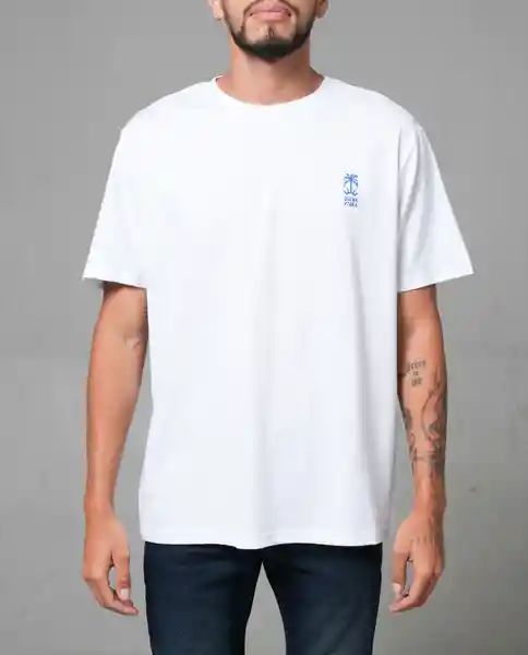 Camiseta Hombre Blanco Talla S 102G001 Rifle