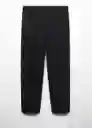 Pantalón Sergib Negro Talla 38 Hombre Mango