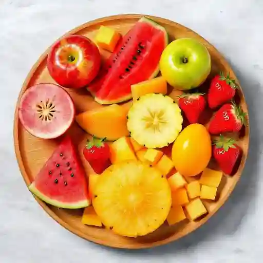 Manzana, Sandía, Mamón, Piña, Melón, Fresa, Mango