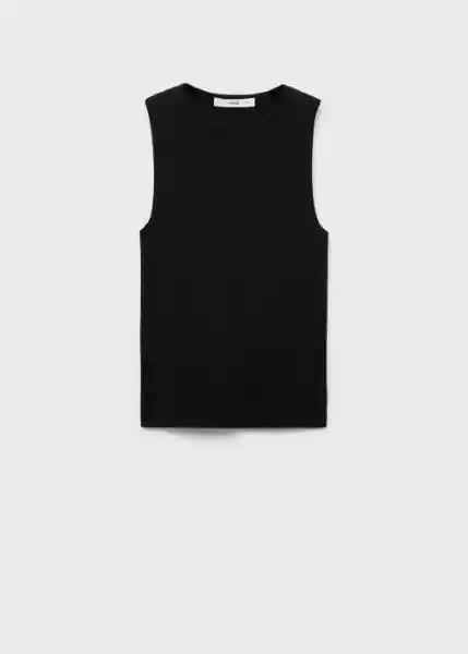 Top Hernan Negro Talla S Mujer Mango