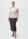 Blusa Manta Blanco Talla XS Mujer Mango