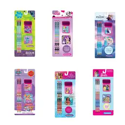 Primavera Set Lápiz + Borrador + Sacapuntas Personajes Niña