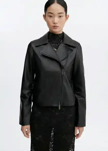 Chaqueta Daria Negro Talla XL Mujer Mango