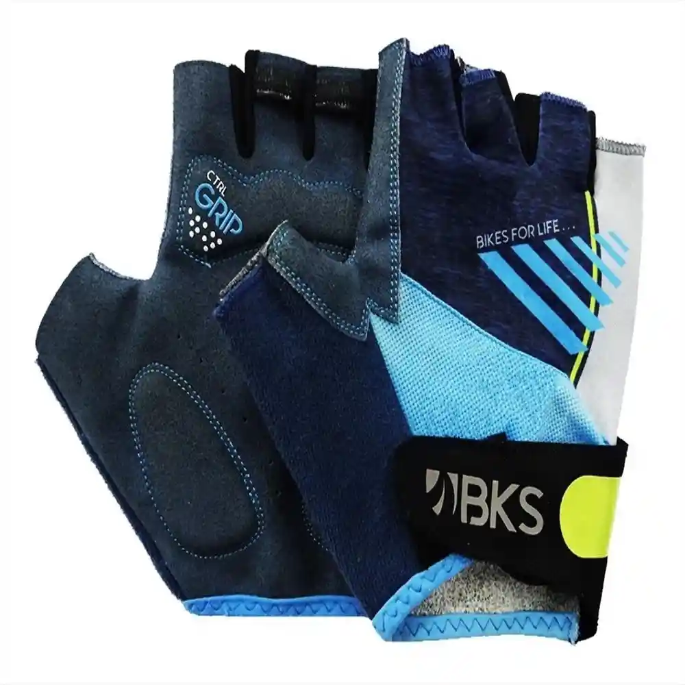 Bks Guantes Para Ciclismo Plus G150 Unisex Azul Talla L