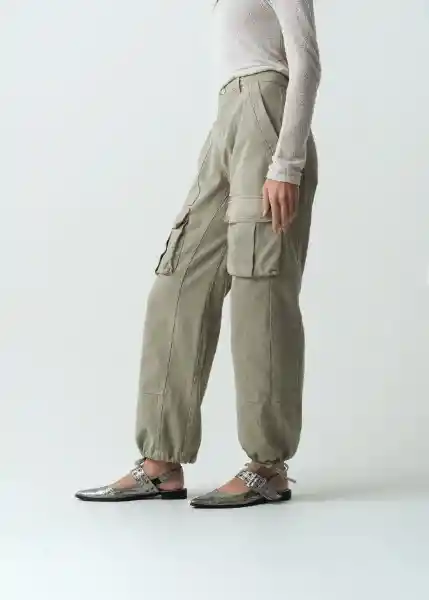 Jean Cannie Gris Aluminio Claro Talla 8 492G377 Naf Naf