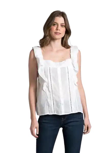 Blusa Manga Sisa Blanco Talla S Arkitect