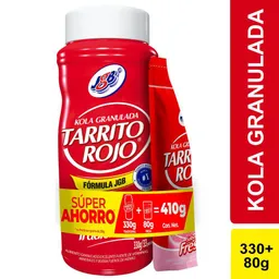 Tarrito Rojo Kola Granulada Tradición + Kola Granulada Fresa