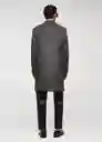 Abrigo Gala Gris Talla M Hombre Mango
