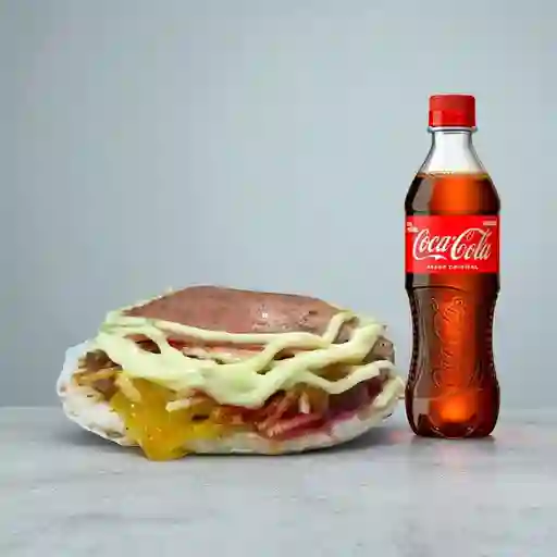 Combo Arepa Sencilla + Coca Cola Original 400 ml