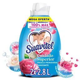 Suavitel Cuidado Superior Fresca Primavera, 2.8L Bipack