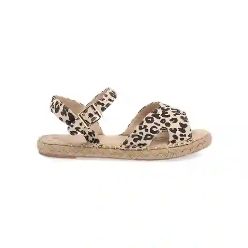 Sandalias Yute Bast Estampado Tigre Talla 39