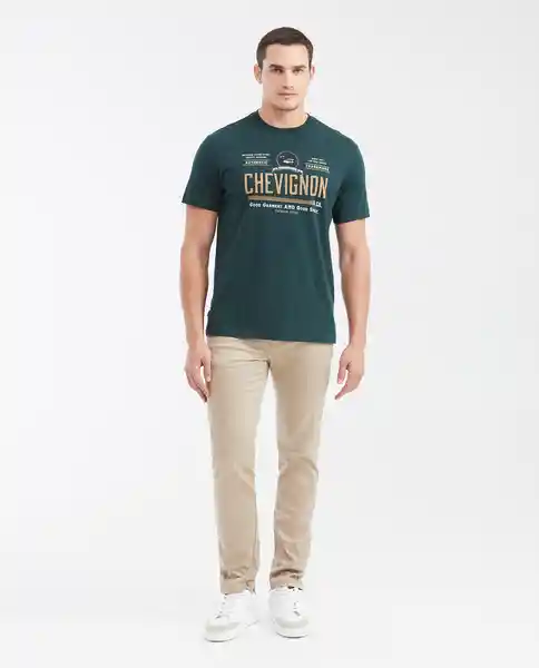 Camiseta Spirit Masculino Verde Nafta Ultraoscuro T M Chevignon