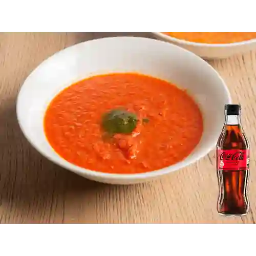 Combo Sopa de Tomate + Coca-cola Sin Azúcar 300 ml