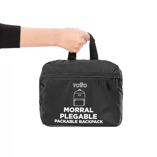 Morral Plegable Xingu Color Negro Talla: M N01 Totto