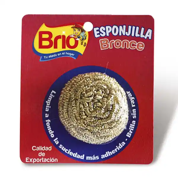 Brio Esponjilla en Bronce Inoxidable