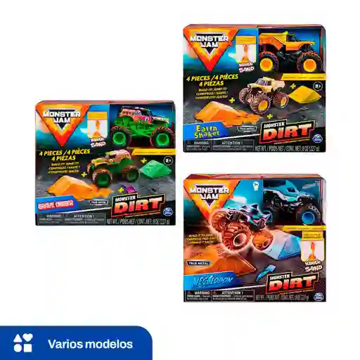 Carro Colecciobale Monster Jam Set 4 Piezas