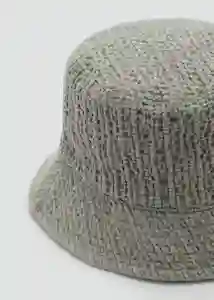 Gorro Textu Verde Talla 99 Mujer Mango