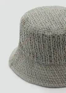 Gorro Textu Verde Talla 99 Mujer Mango