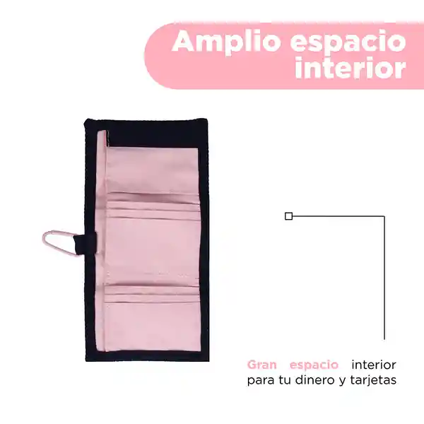 Cartera de Tela Con Mosquetón Serie Rosa Miniso