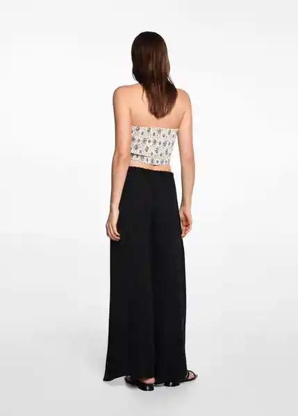 Pantalón Open Negro Talla 19 Mango