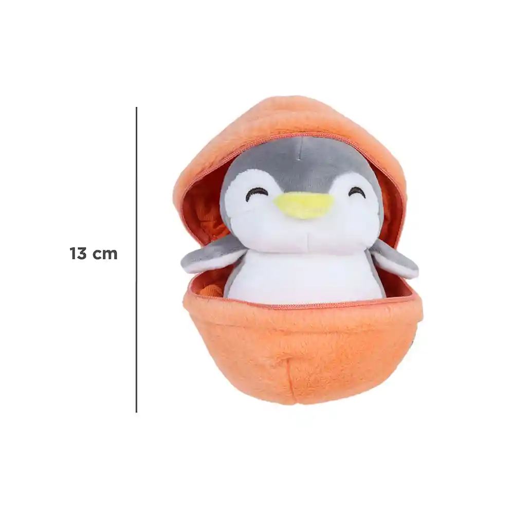 Miniso Peluche Blind Box Sorpresa Fruit Series Penguin Naranja