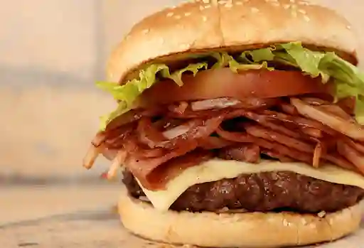 Hamburguesa Bacon + Papas