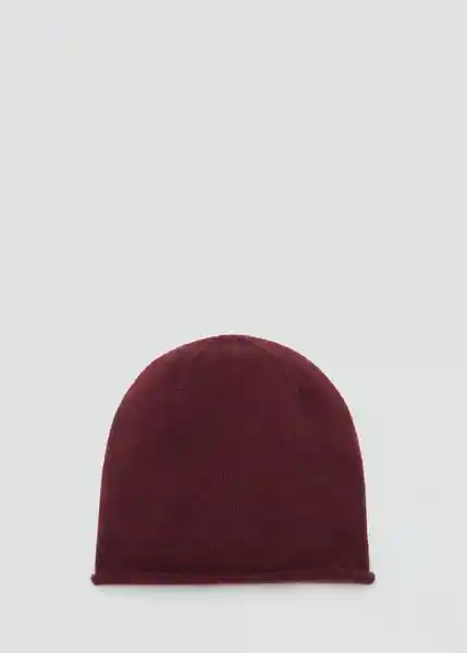 Gorro Perla Burdeos Mujer Mango